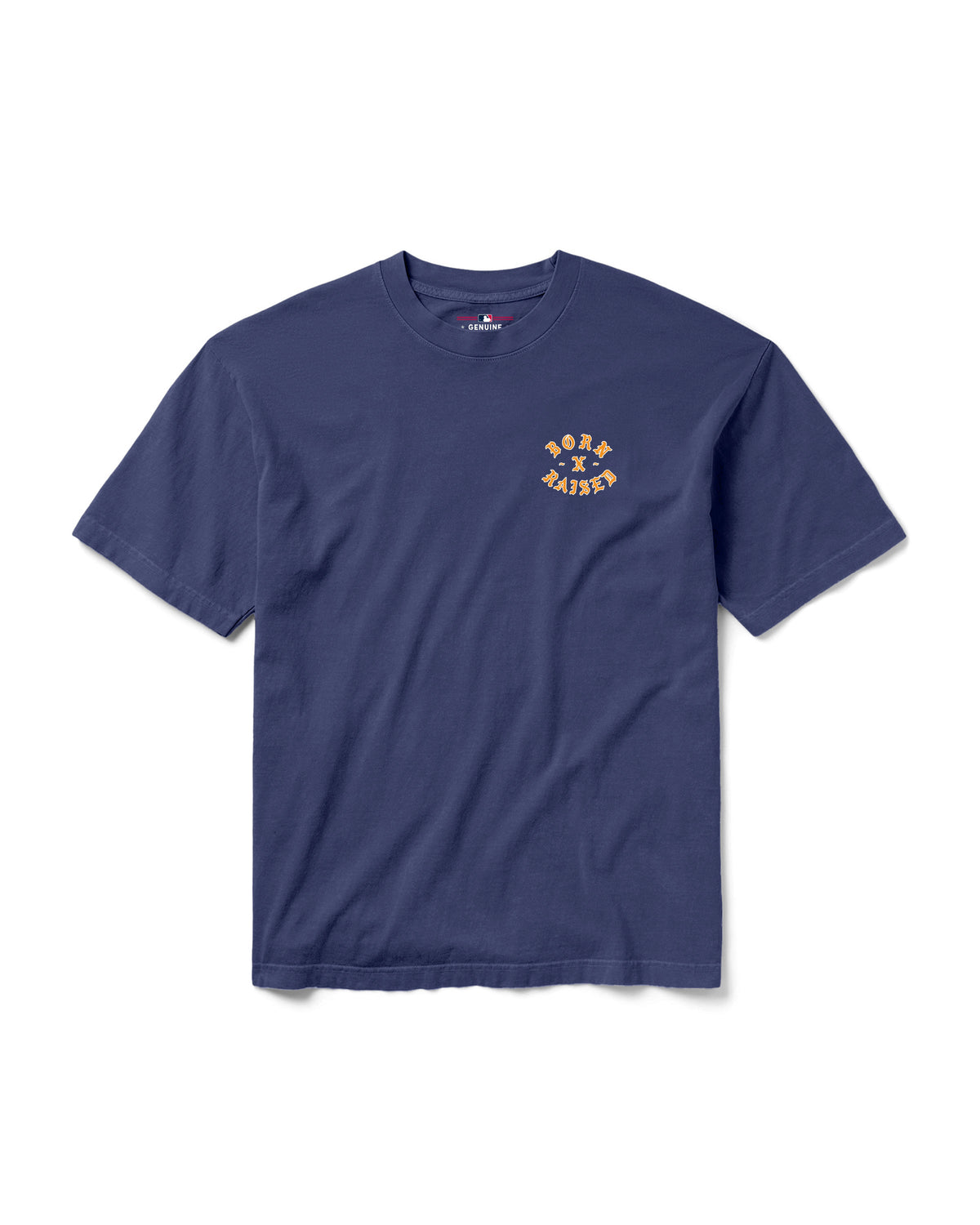 BORN X RAISED + ASTROS EYEBUSTER TEE: NAVY