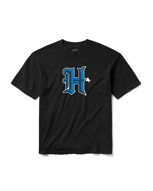 BORN X RAISED + TEXANS + DJ SCREW SCREWSTON TEE: BLACK