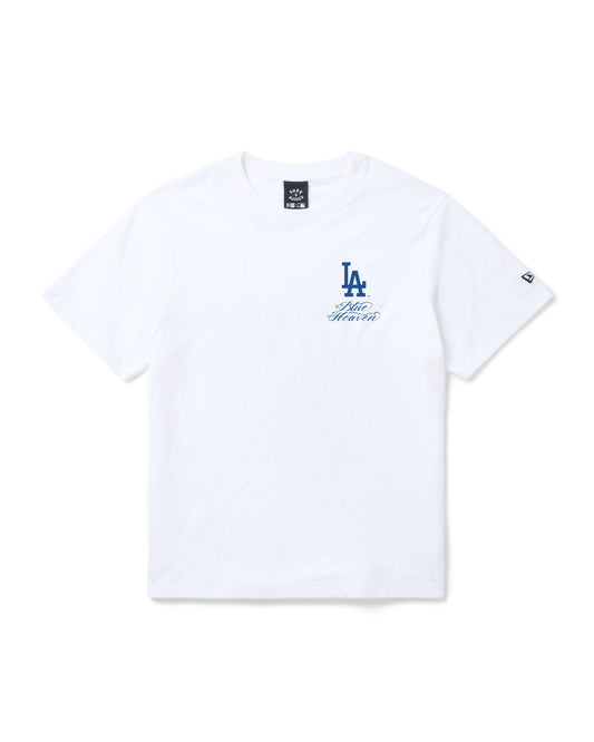 BORN X RAISED + DODGERS FINE LINE TEE: WHITE