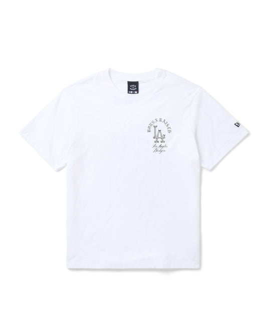 BORN X RAISED + DODGERS MASKS TEE: WHITE