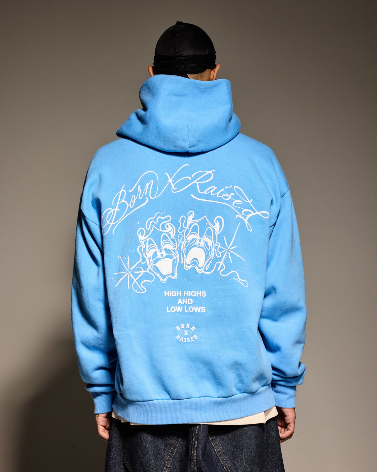 HIGH HIGHS & LOW LOWS HOODIE: SLATE BLUE