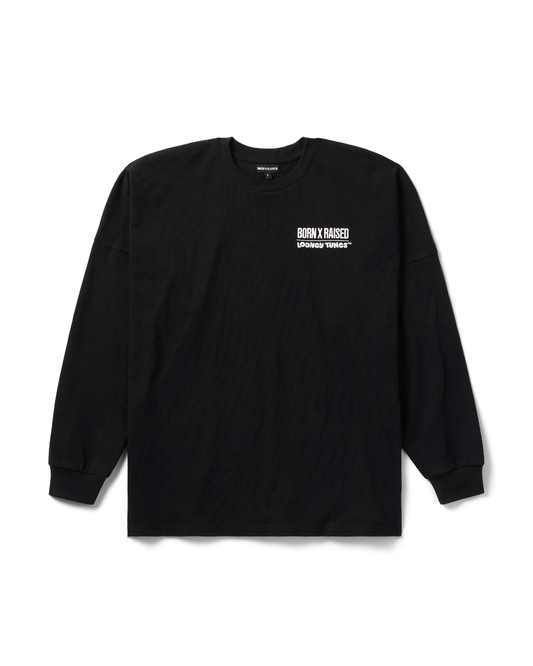 BORN X RAISED + LOONEY TUNES LINE-UP LONGSLEEVE: BLACK