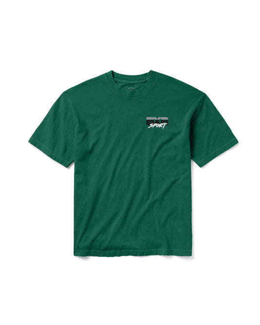 MOTO TEE: FOREST GREEN