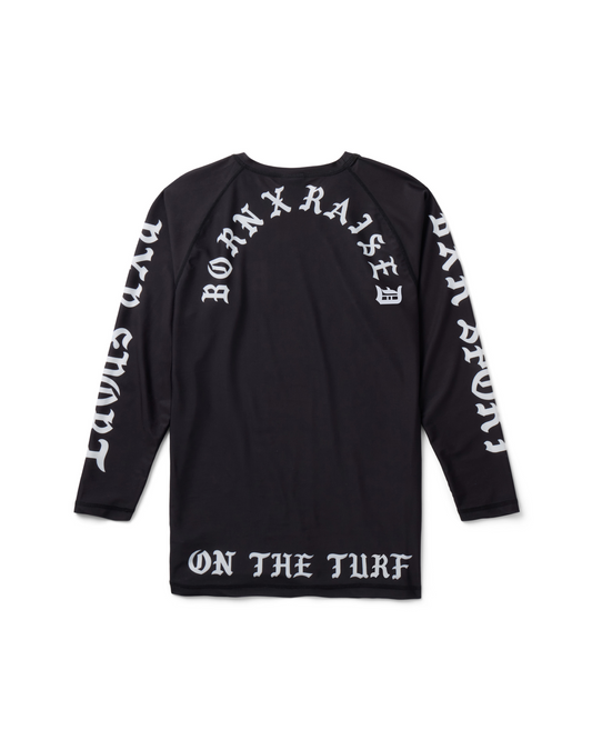 BXR SPORT: ON THE TURF RASHGUARD: BLACK