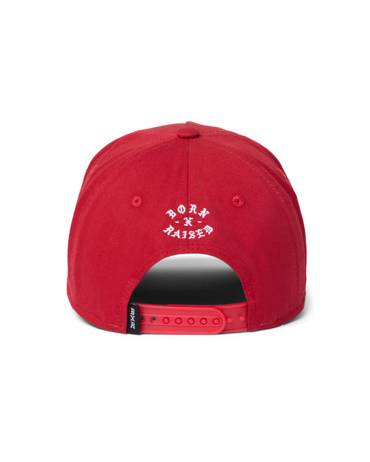 PARANOIA CREST SNAPBACK: CARDINAL
