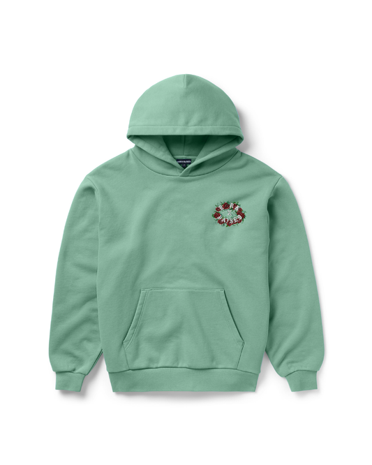 ROSES ROCKER HOODIE: SAGE