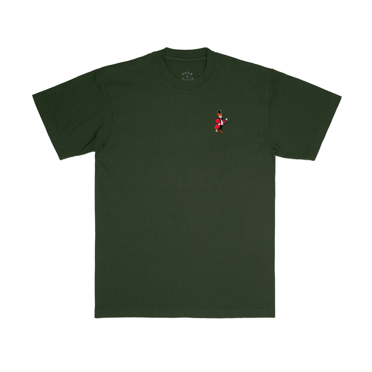 SNOOTY ROCKER TEE: EMERALD / PURPLE