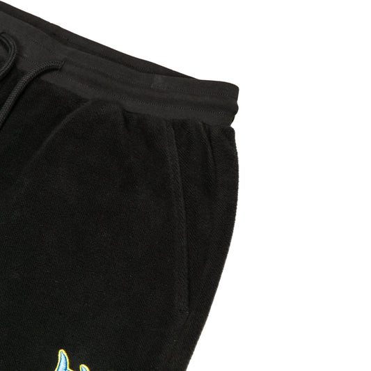BXR EMBROIDERED INSIDE OUT SWEATPANTS: BLACK