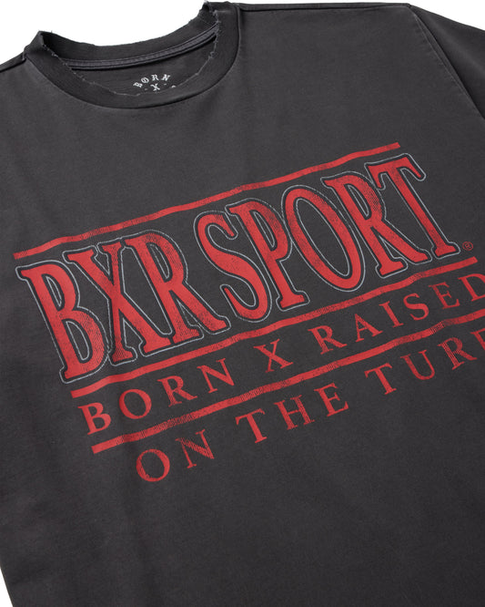UNIVERSITY TEE: VINTAGE BLACK