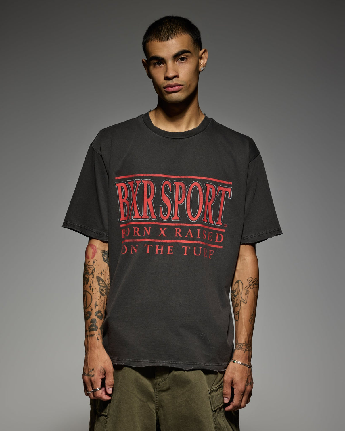 UNIVERSITY TEE: VINTAGE BLACK