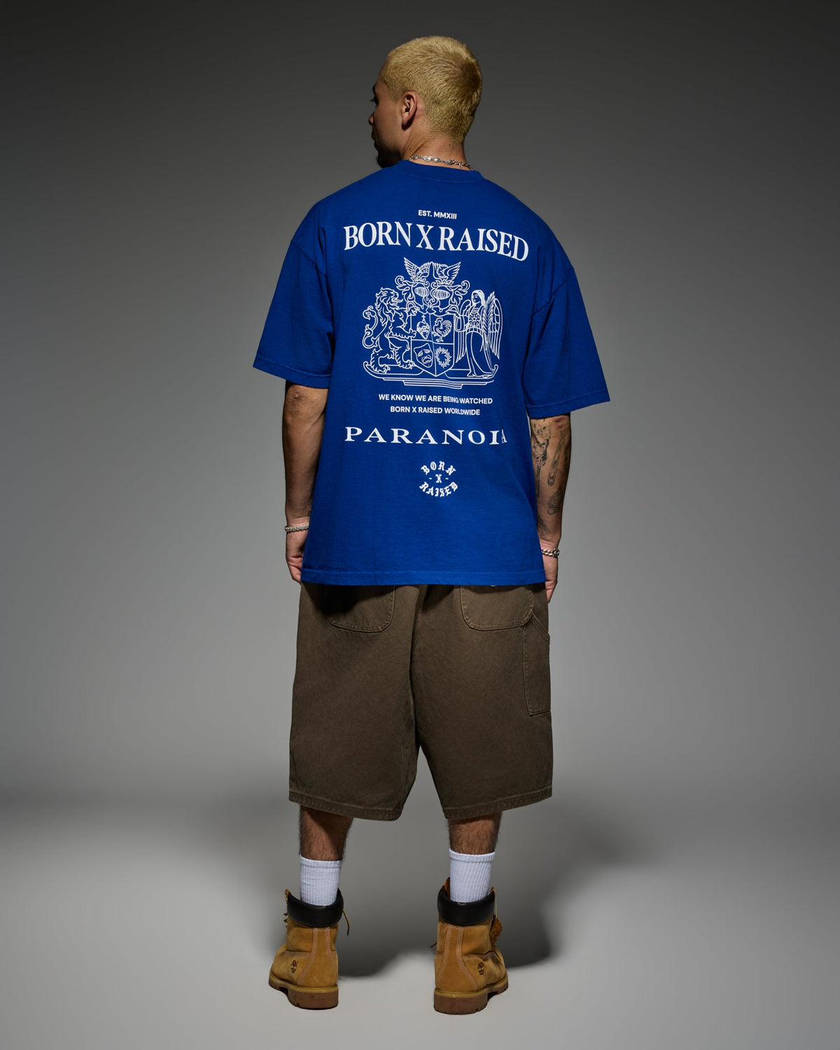 PARANOIA CREST TEE: BLUE