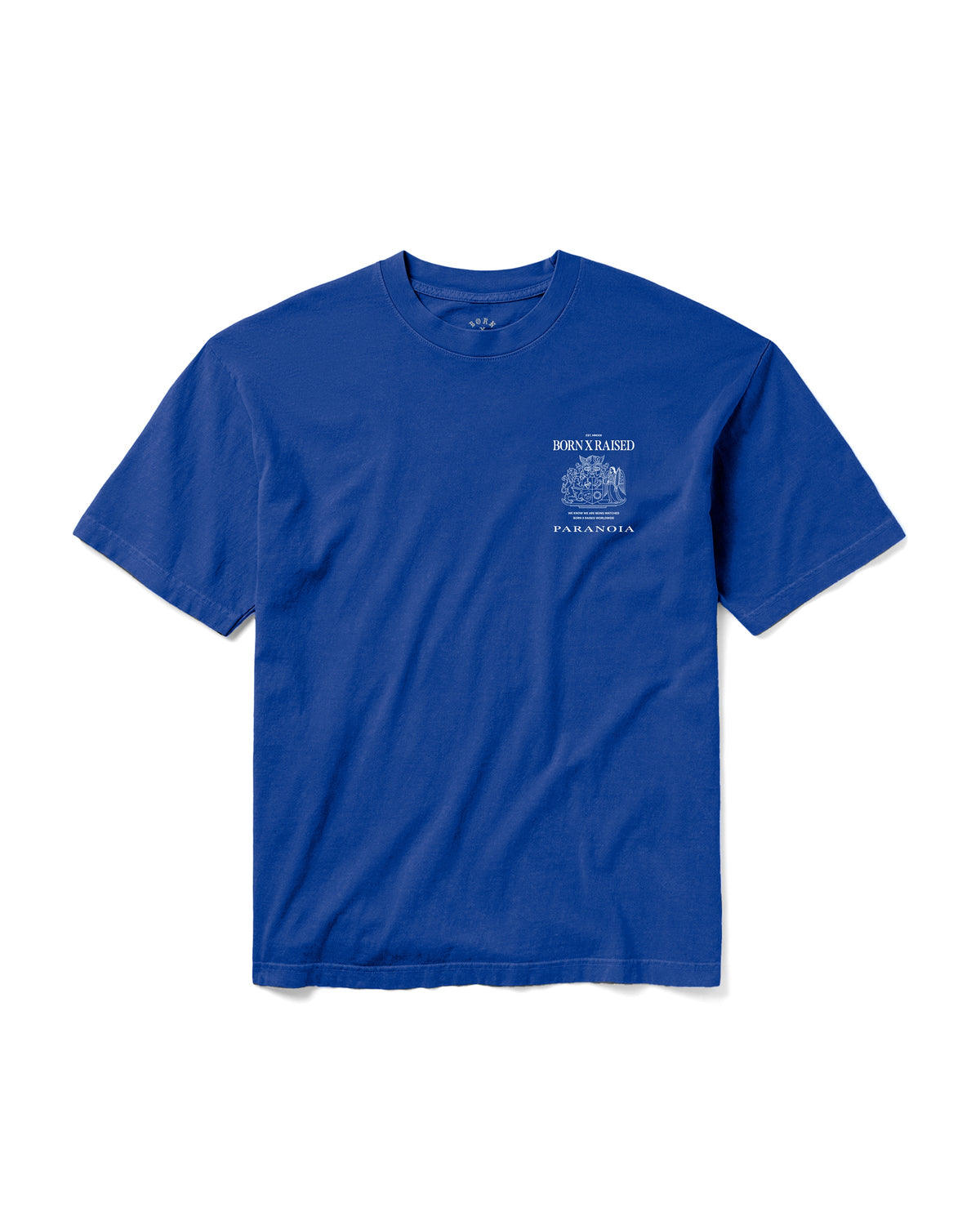 PARANOIA CREST TEE: BLUE