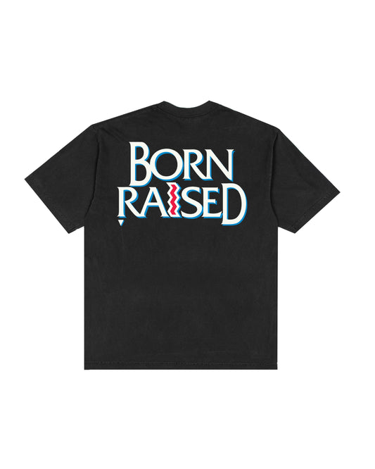 CROOKED TEE: VINTAGE BLACK