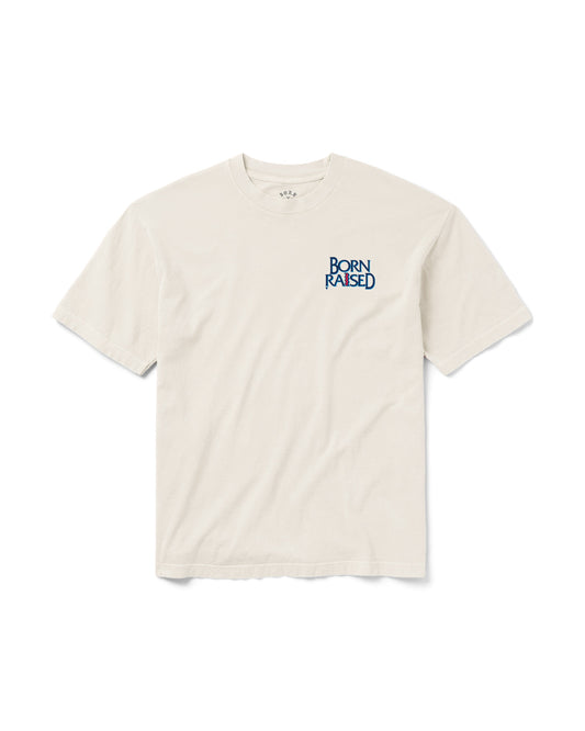 CROOKED TEE: CREAM