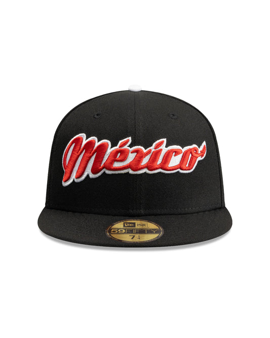 BORN X RAISED + DIABLOS DIABLITO FITTED HAT: BLACK