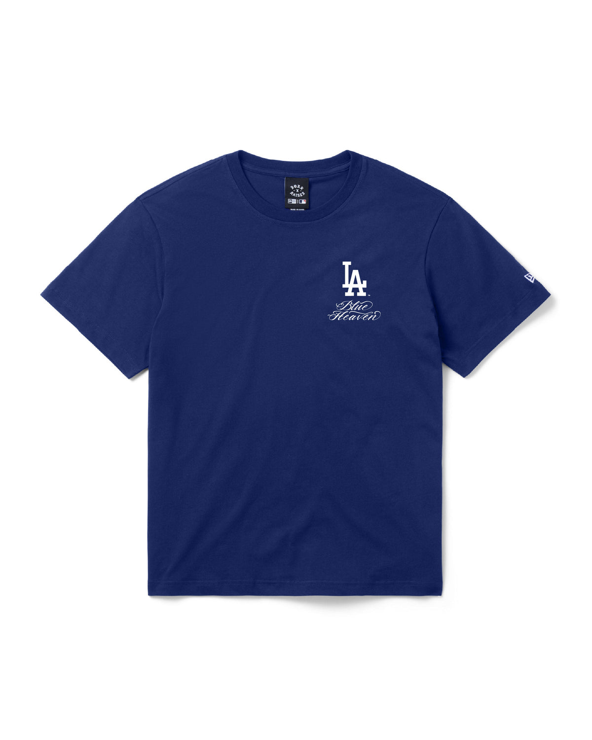 BORN X RAISED + DODGERS FINE LINE TEE: BLUE