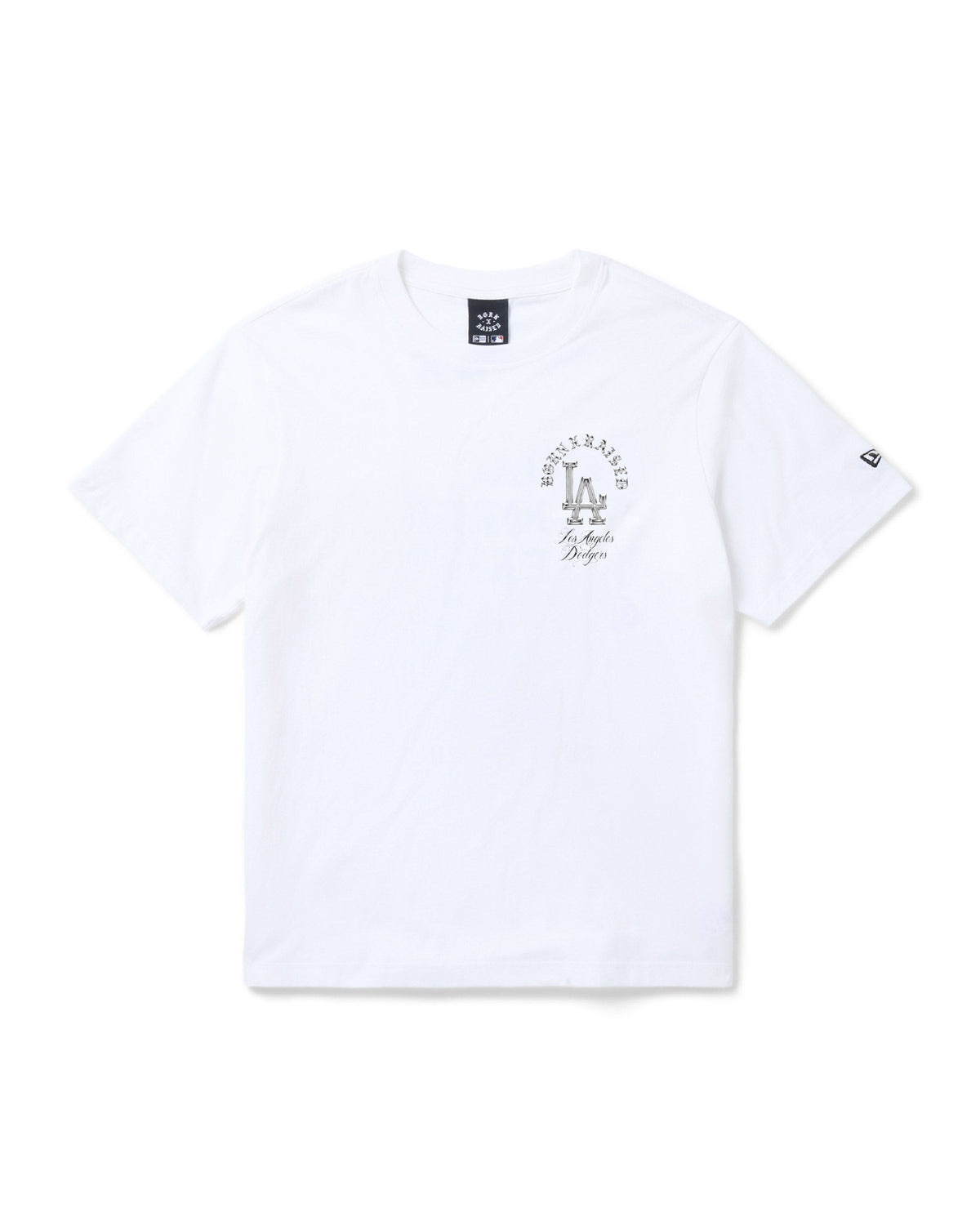 BORN X RAISED + DODGERS MASKS TEE: WHITE