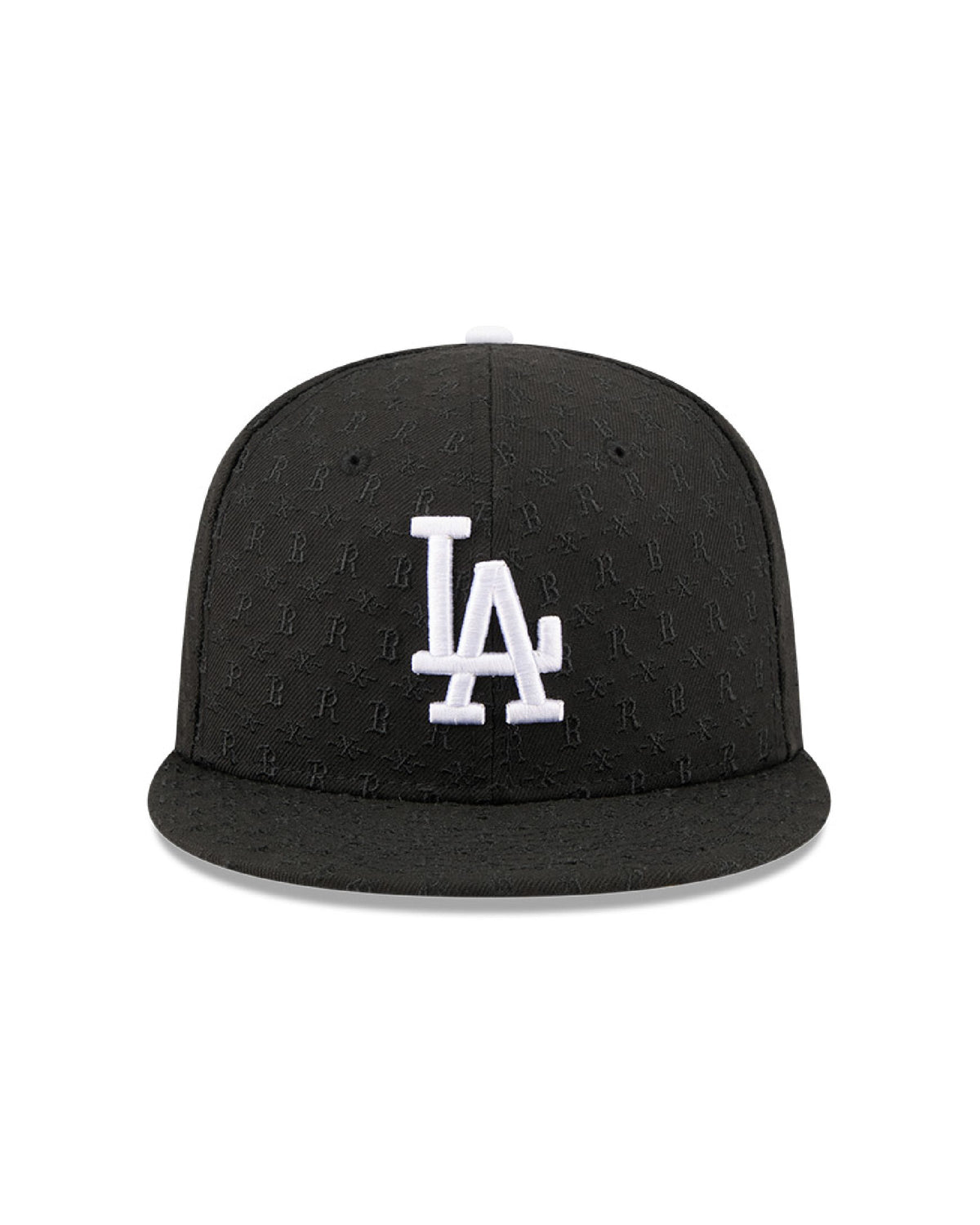 BORN X RAISED + DODGERS MONOGRAM FITTED: BLACK