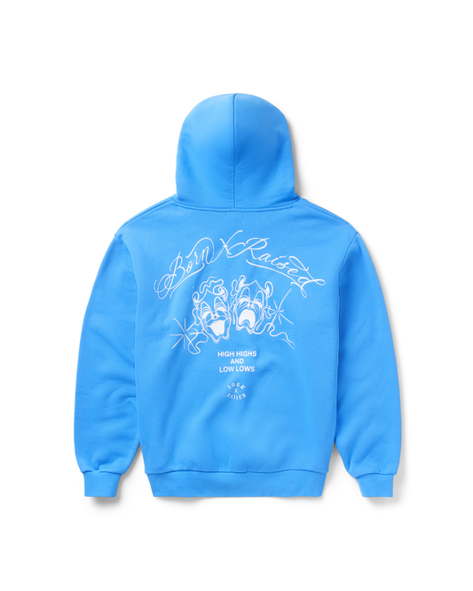 HIGH HIGHS & LOW LOWS HOODIE: SLATE BLUE