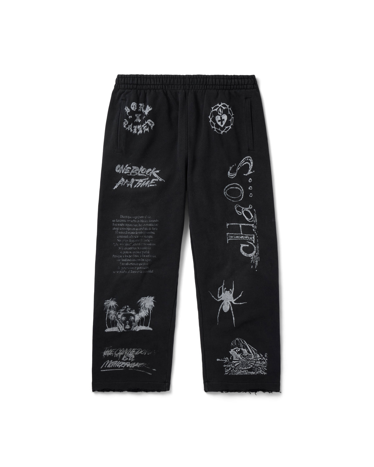 LLORONA SWEATS: VINTAGE BLACK