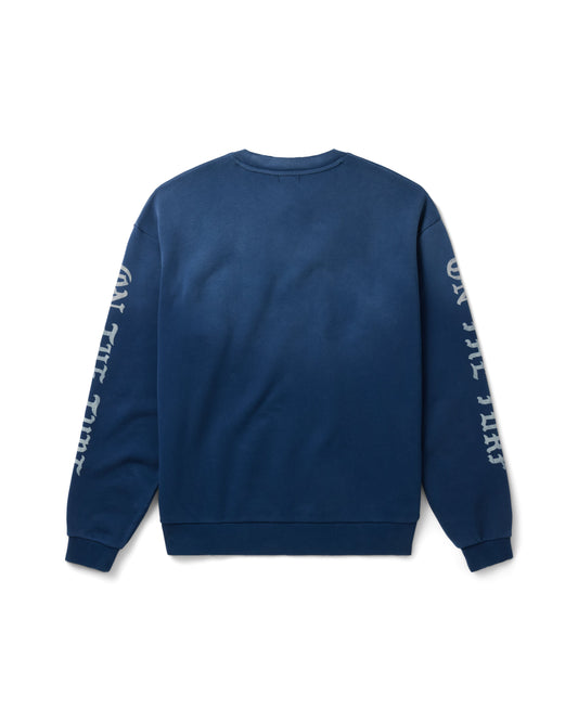 LIL DEVIL ROCKER CREWNECK: VINTAGE BLUE