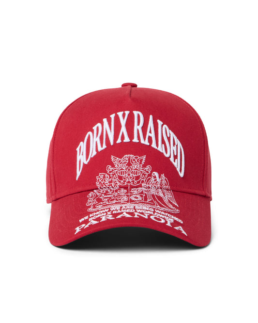 PARANOIA CREST SNAPBACK: CARDINAL
