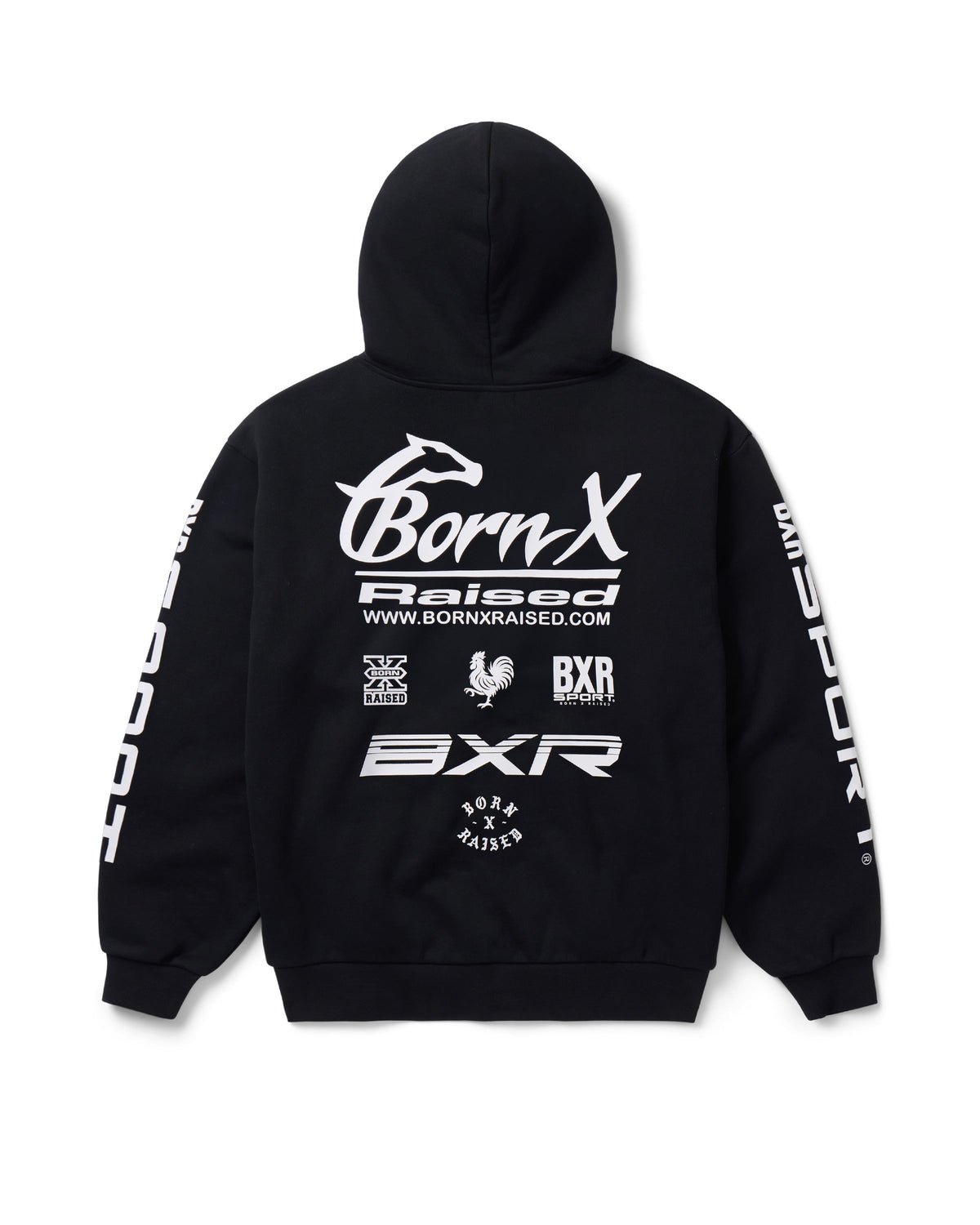 PARLAY ZIP-UP HOODIE: BLACK
