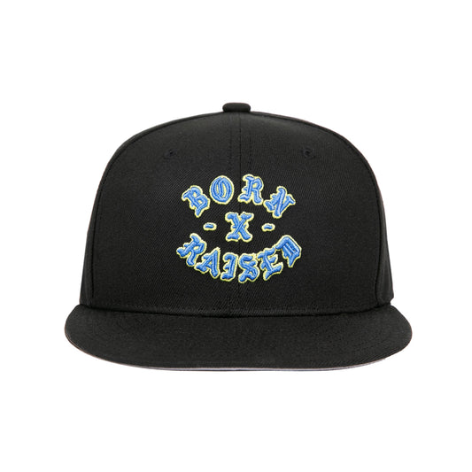 ROCKER SNAPBACK HAT: BLACK / BLUE