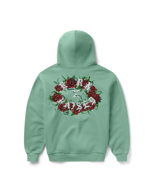 ROSES ROCKER HOODIE: SAGE