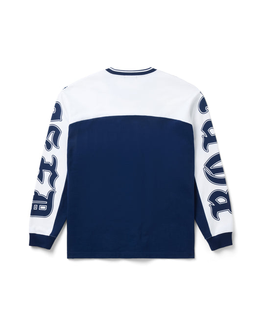 SHOULDER ARCH LONGSLEEVE: NAVY / WHITE