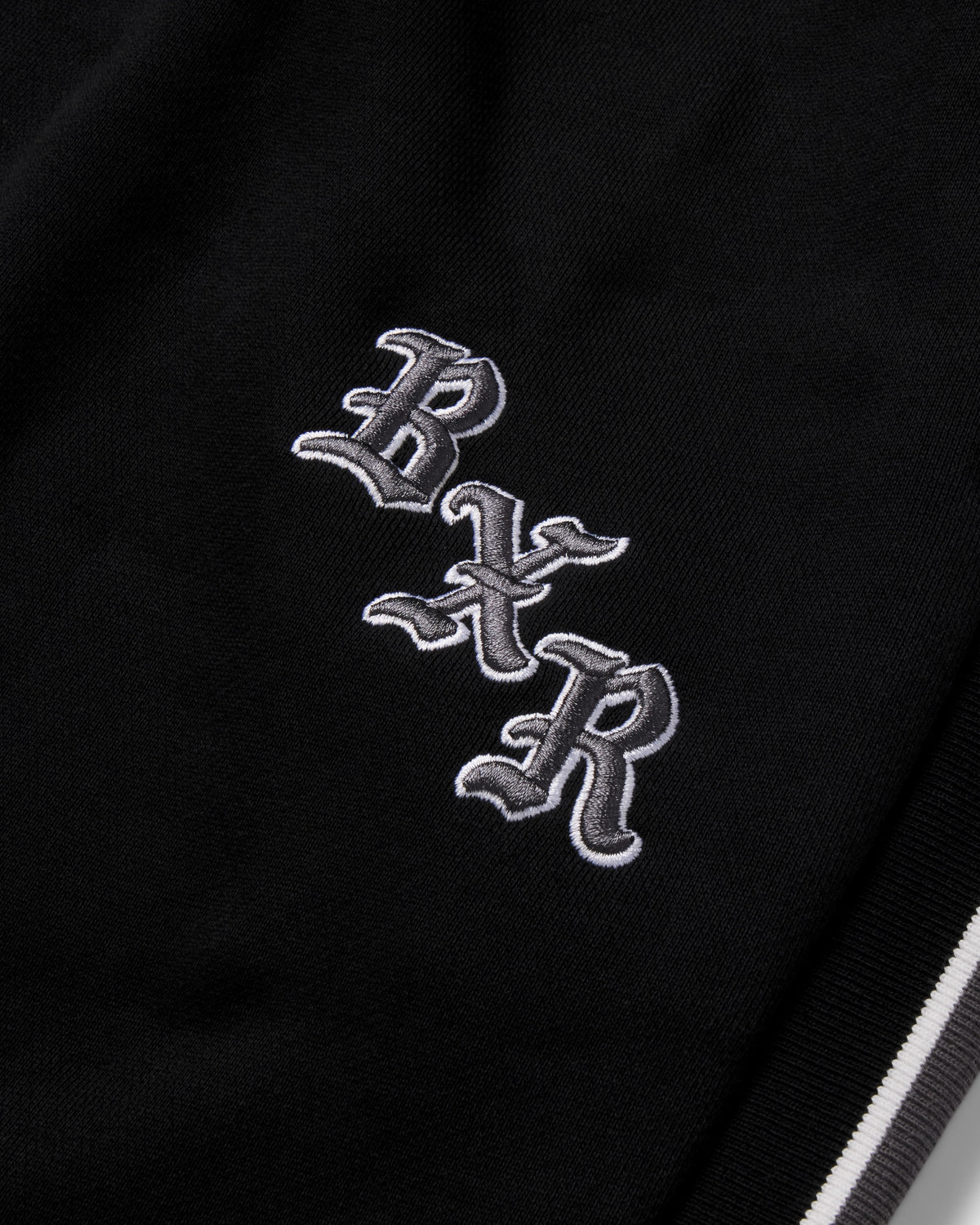 SPORT STRIPE SWEATS: BLACK